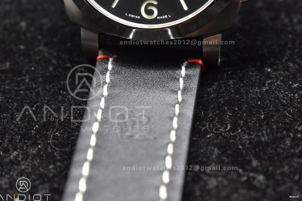 PAM732 Best Leather Green Brown  Dial Dark Edition P9010 1:1 on TTF Strap 0317